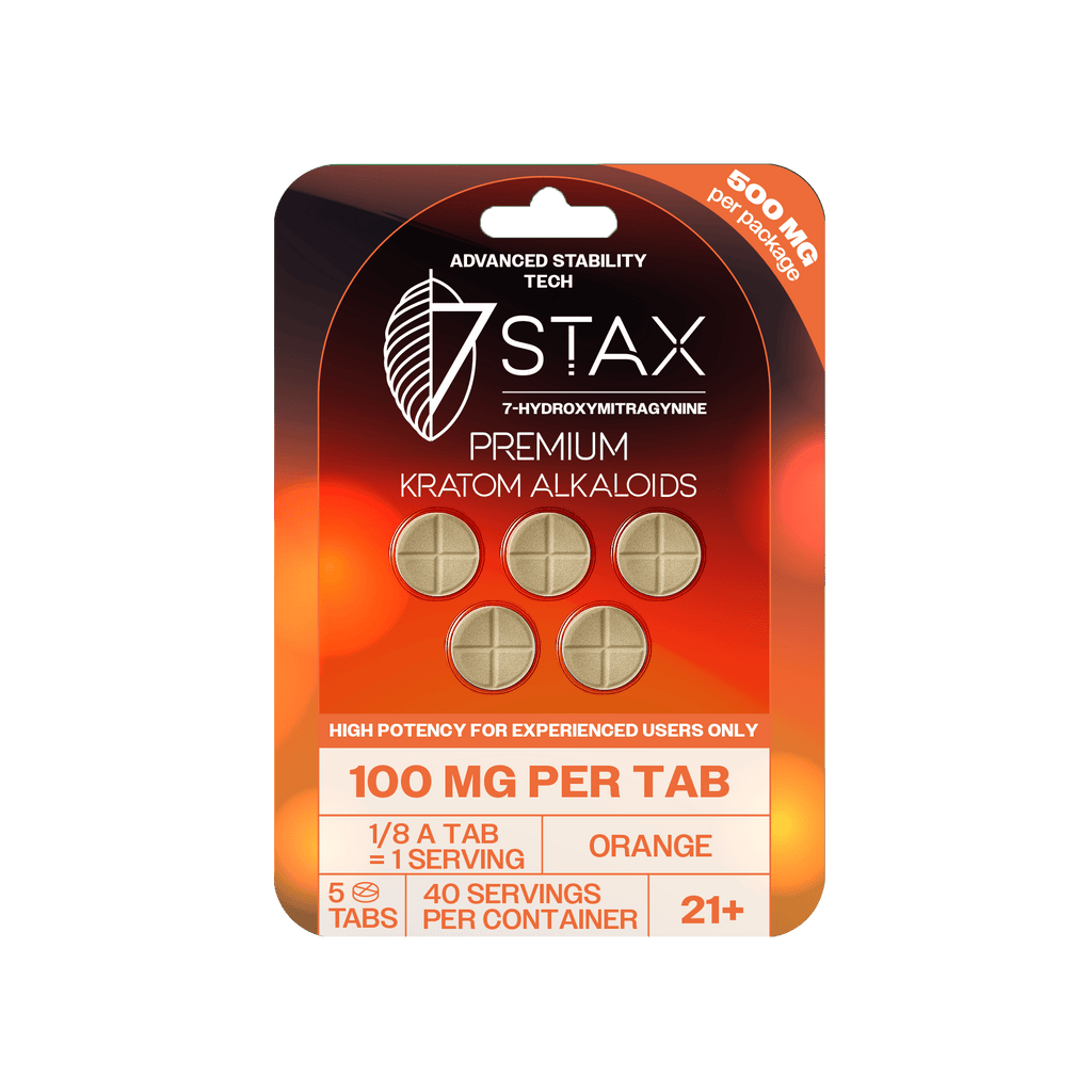 7stax Premium 7 Oh Kratom Alkaloid Tablets 500mg 5 Count