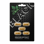 o.p.m.s. black kratom capsules (5 count)